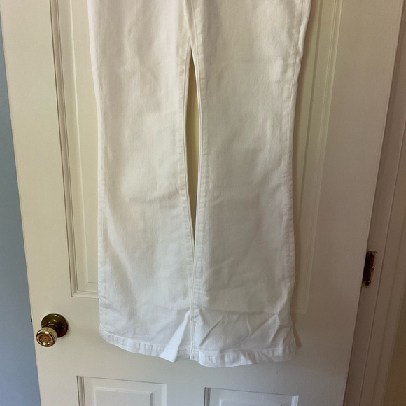 Madewell Flea Market Flare Jeans Pure White Mid Rise Size 25 NWT - Picture 7 of 13
